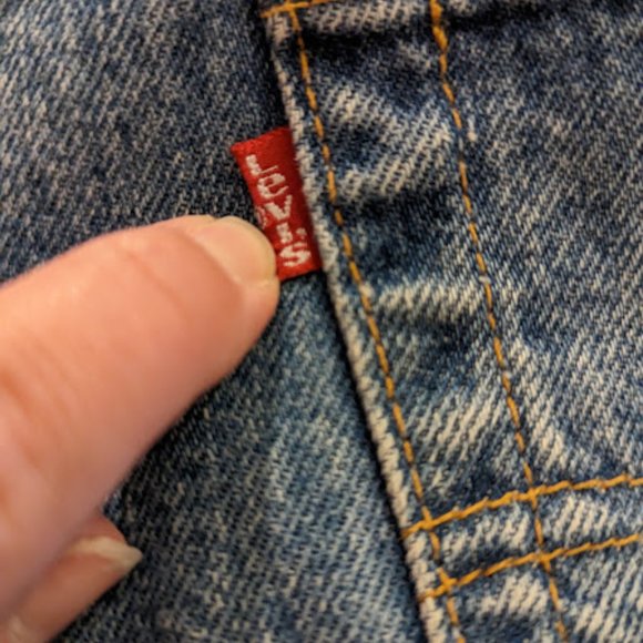 Vintage Men's Levi's 550 Denim Blue Jeans Sz 36 x 32 1997 Made in USA - Picture 8 of 12